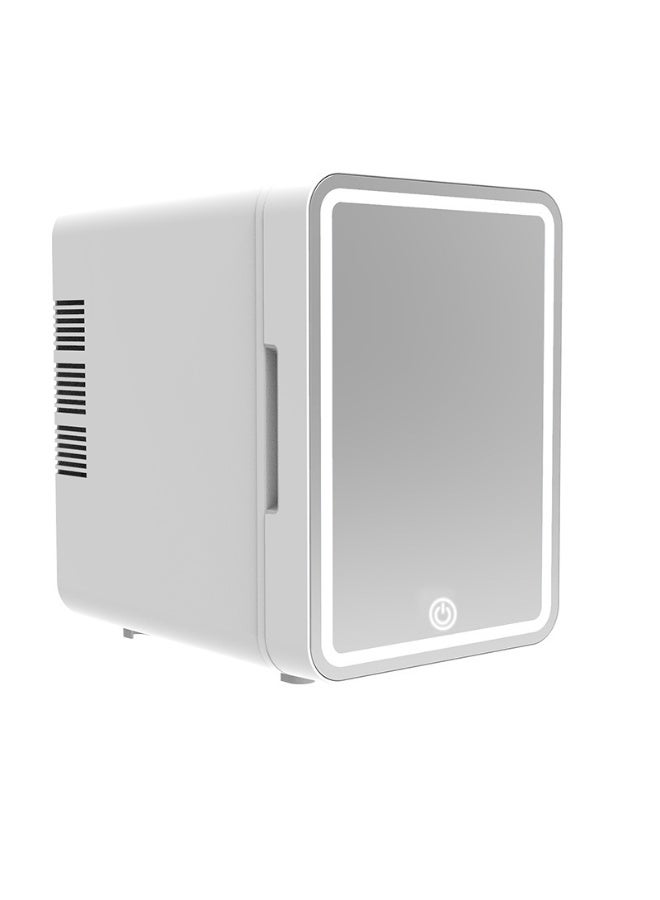 MIXDE Portable Mini Makeup Fridge with LED Light Mirror Cosmetic Storage Cooler and Warmer Freezer - Image 1